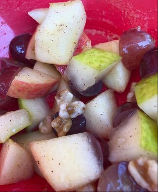 No-Mayo Apple, Pear & Grape Salad